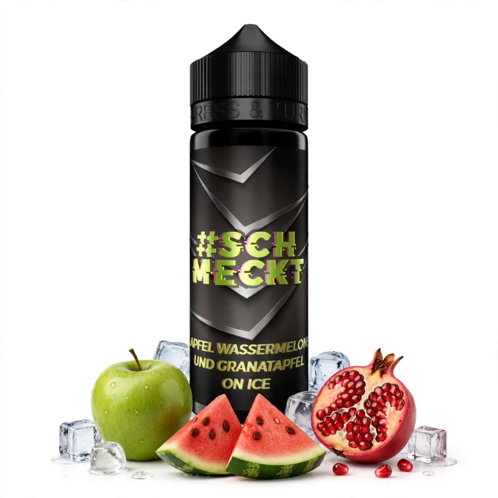 schmeckt APFEL WASSERMELONE UND GRANATAPFEL ON ICE