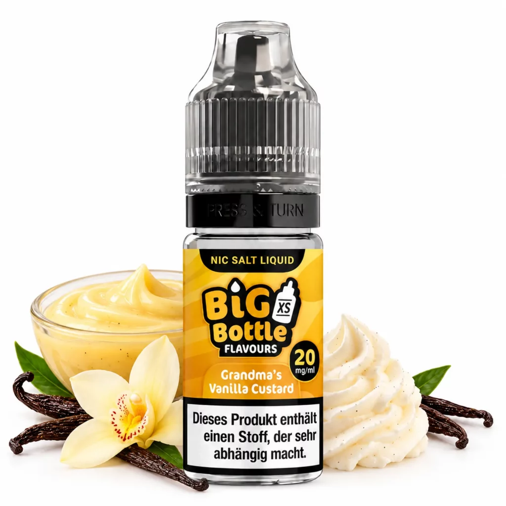 Big Bottle Grandma's Vanilla Custard Nikotinsalz Liquid 10 ml 20 mg