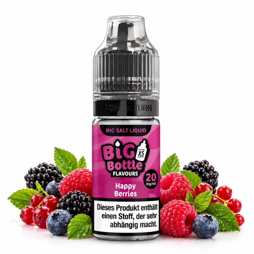 Big Bottle Happy Berries Nikotinsalz Liquid 10 ml 20 mg