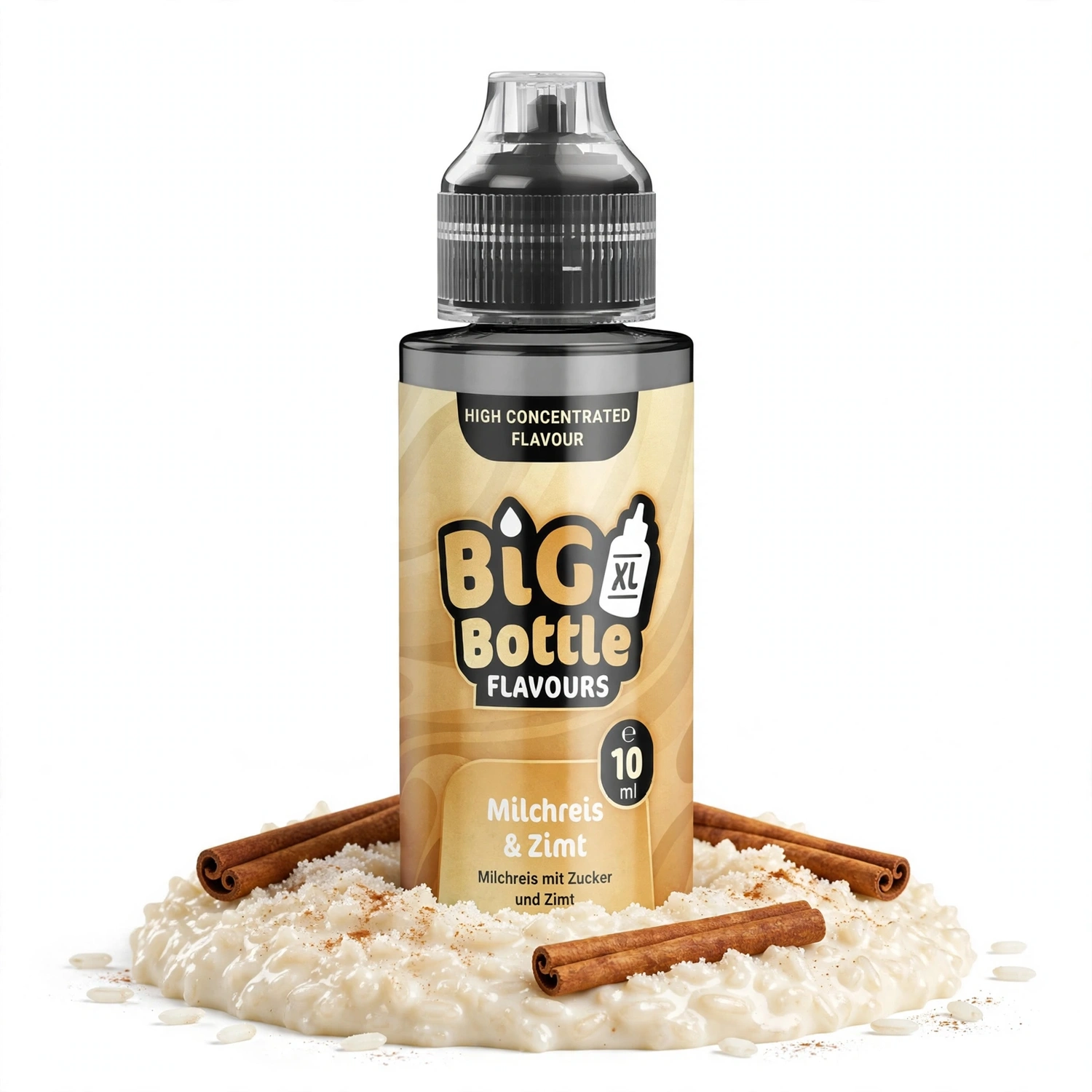 Big Bottle Milchreis Zimt Longfill Aroma 10 ml Big Bottle Milchreis Zimt Longfill Aroma 10 ml
