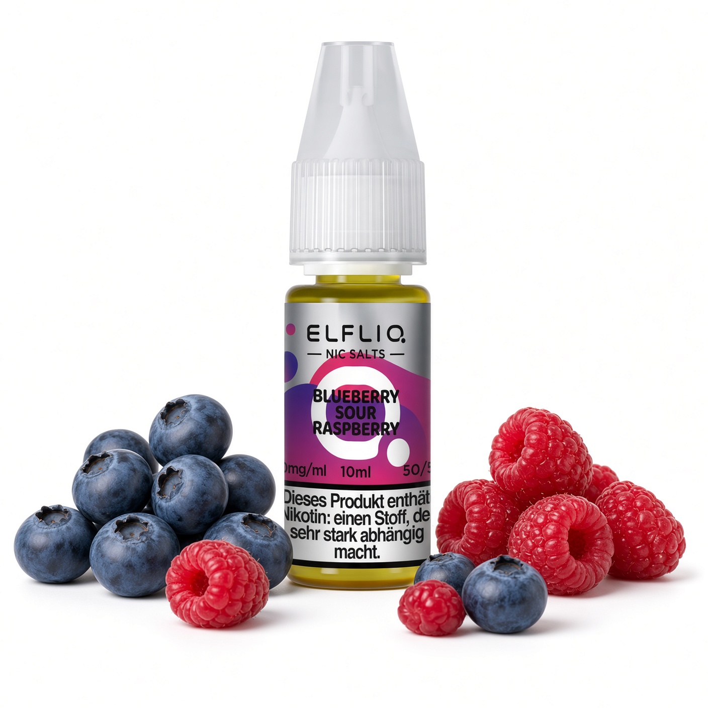 ELFLIQ Blueberry Sour Raspberry Nic Salt 10 ml 20 mg ELFLIQ Blueberry Sour Raspberry Nic Salt 10 ml 20 mg