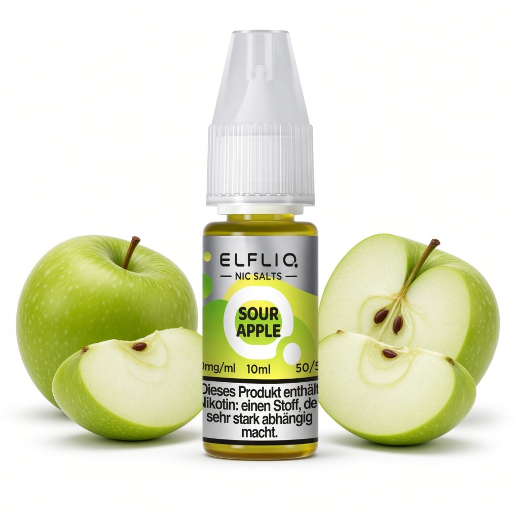 ELFLIQ Sour Apple Nic Salt 10 ml 10 mg
