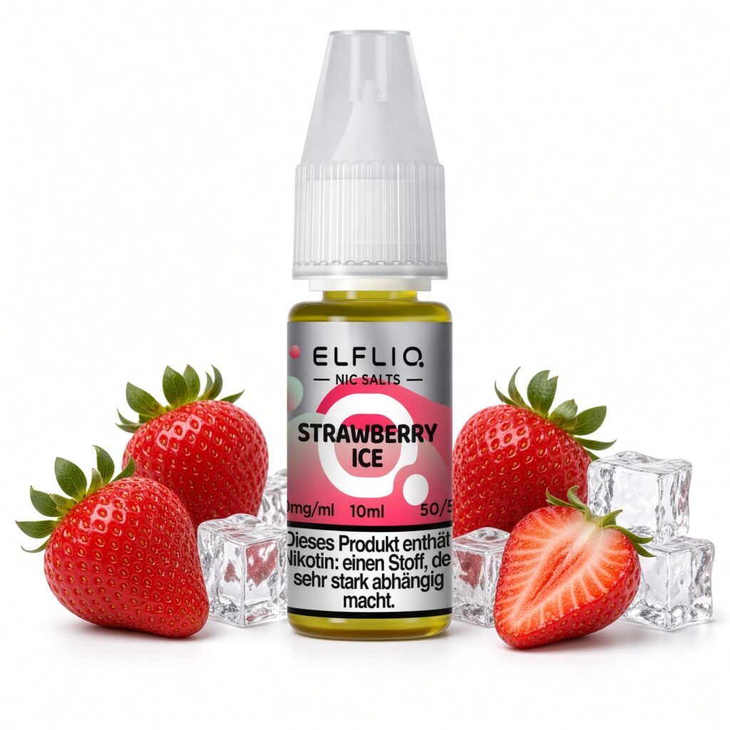 ELFLIQ Strawberry Ice Nic Salt 10 ml 10 mg