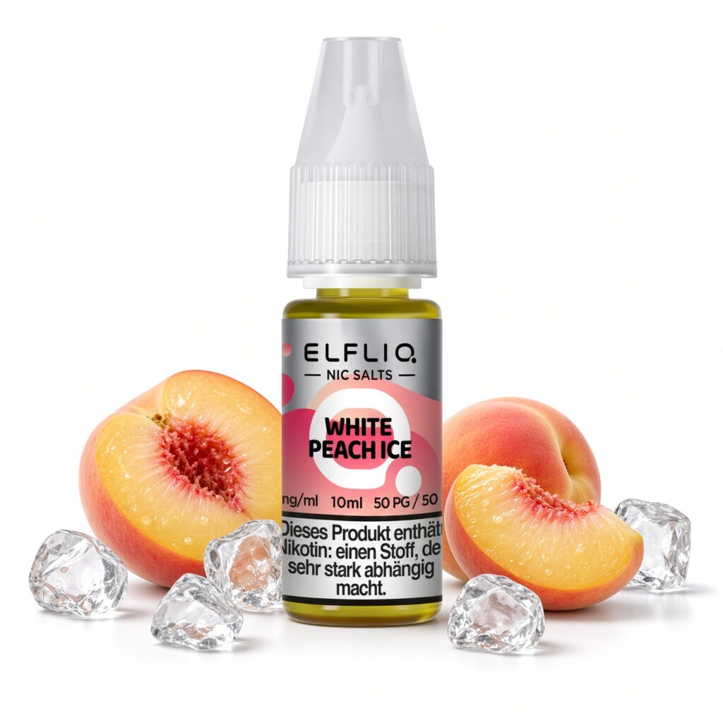 ELFLIQ White Peach Ice Nic Salt 10 ml 10 mg