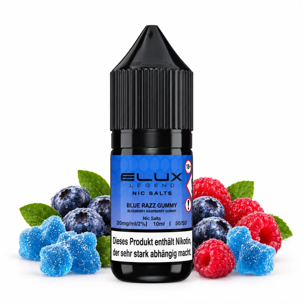 Elux Blue Razz Gummy Nikotinsalz Liquid 10 ml 20 mg