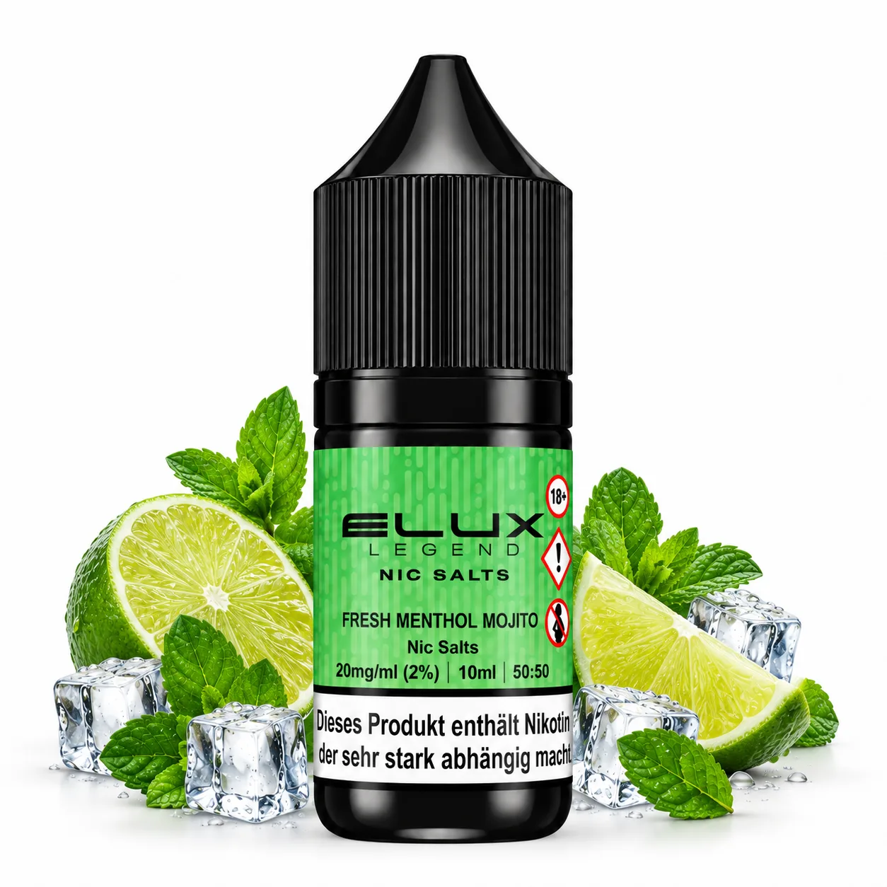 Elux Fresh Menthol Mojito Nikotinsalz Liquid 10 ml 20 mg Elux Fresh Menthol Mojito Nikotinsalz Liquid 10 ml 20 mg