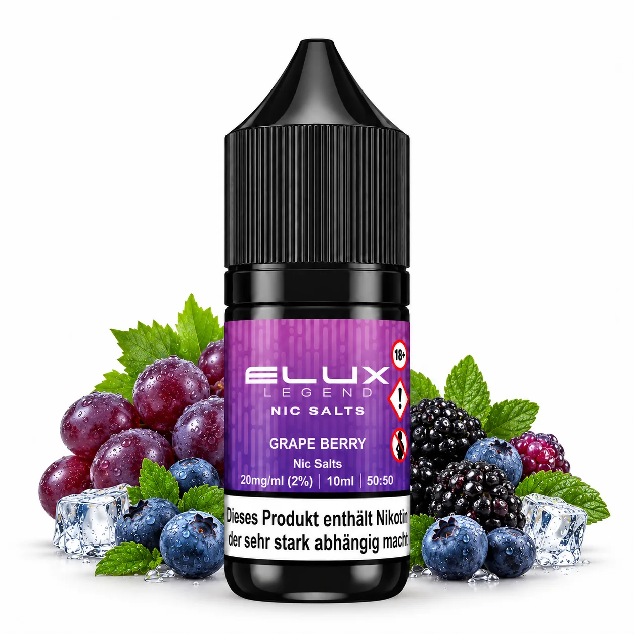 Elux Grape Berry Nikotinsalz Liquid 10 ml 20 mg Elux Grape Berry Nikotinsalz Liquid 10 ml 20 mg
