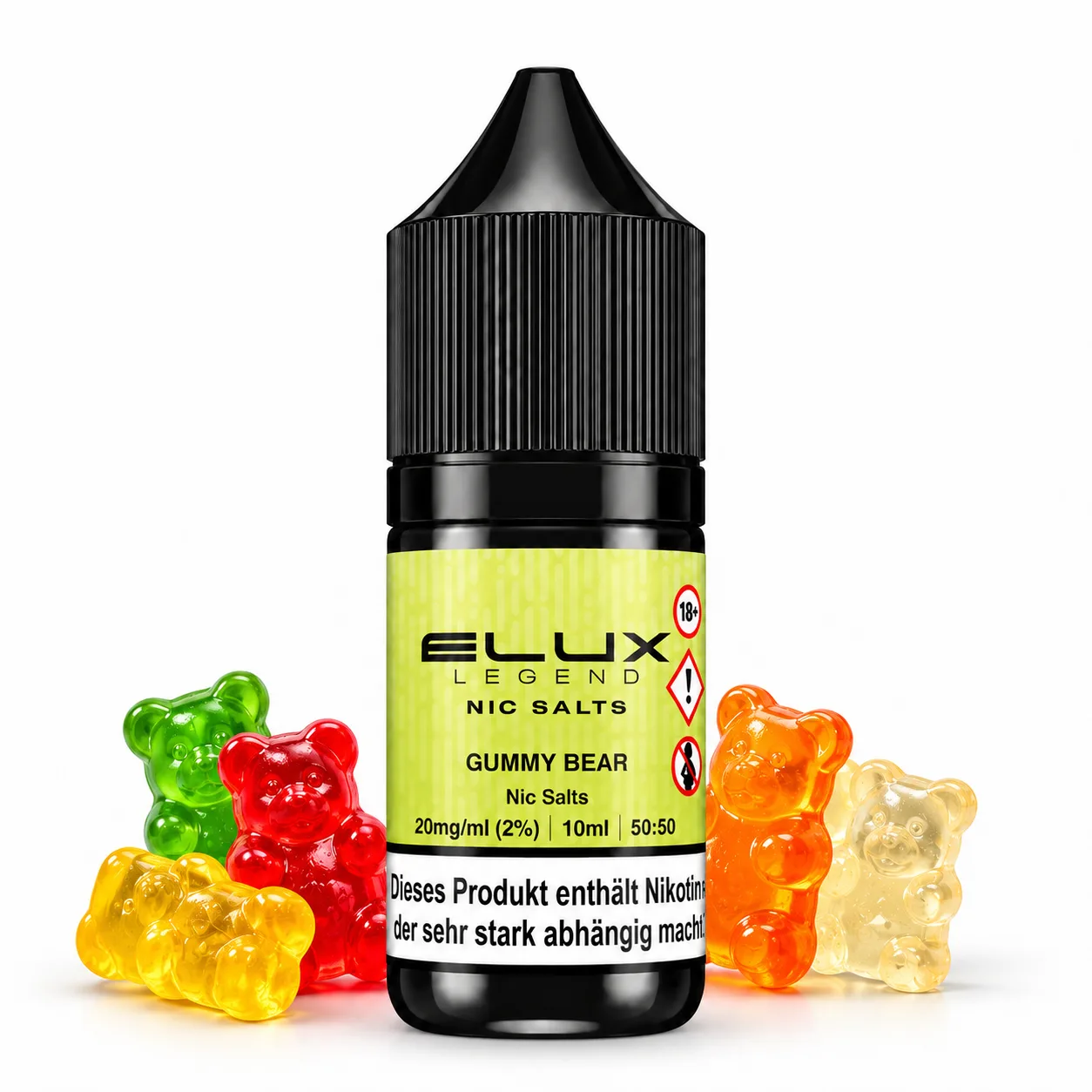 Elux Gummy Bear Nikotinsalz Liquid 10 ml 20 mg Elux Gummy Bear Nikotinsalz Liquid 10 ml 20 mg