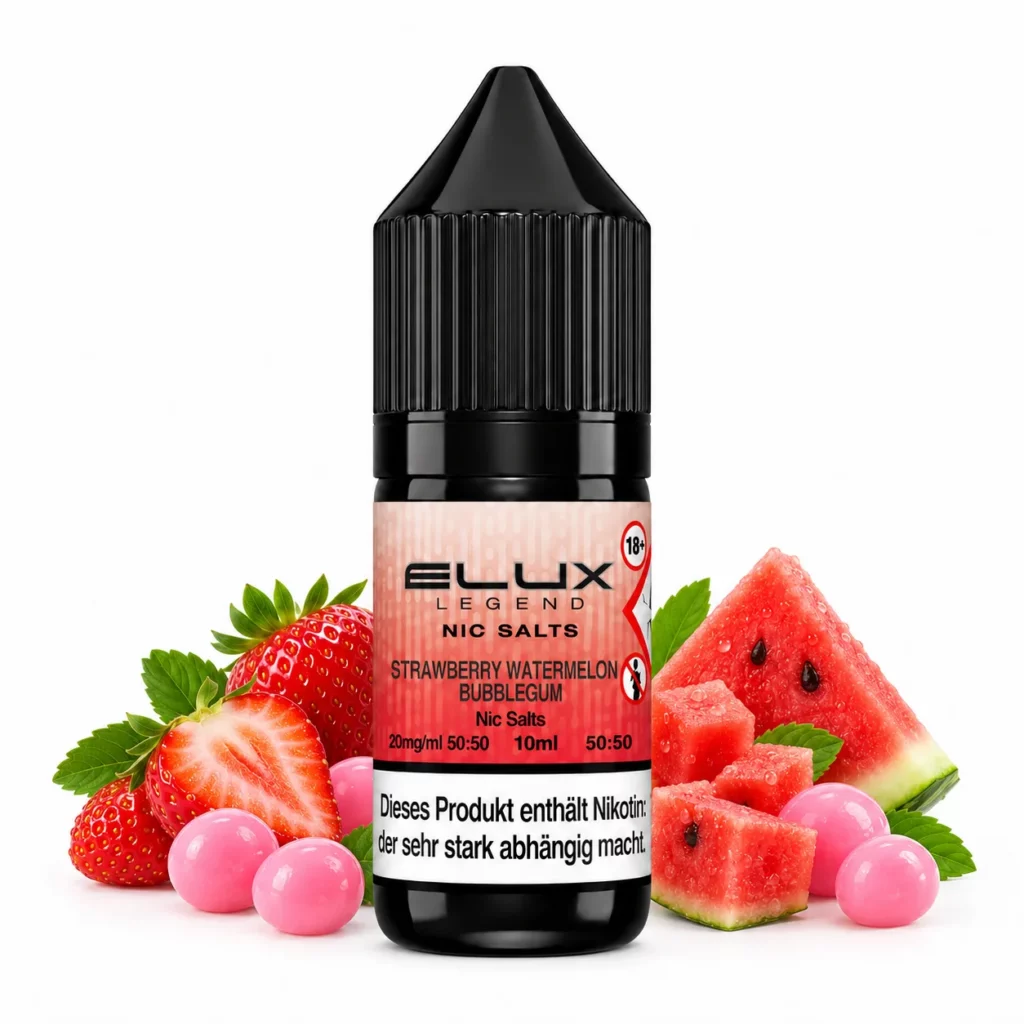 Elux Strawberry Watermelon Bubblegum Nikotinsalz Liquid 10 ml 20 mg