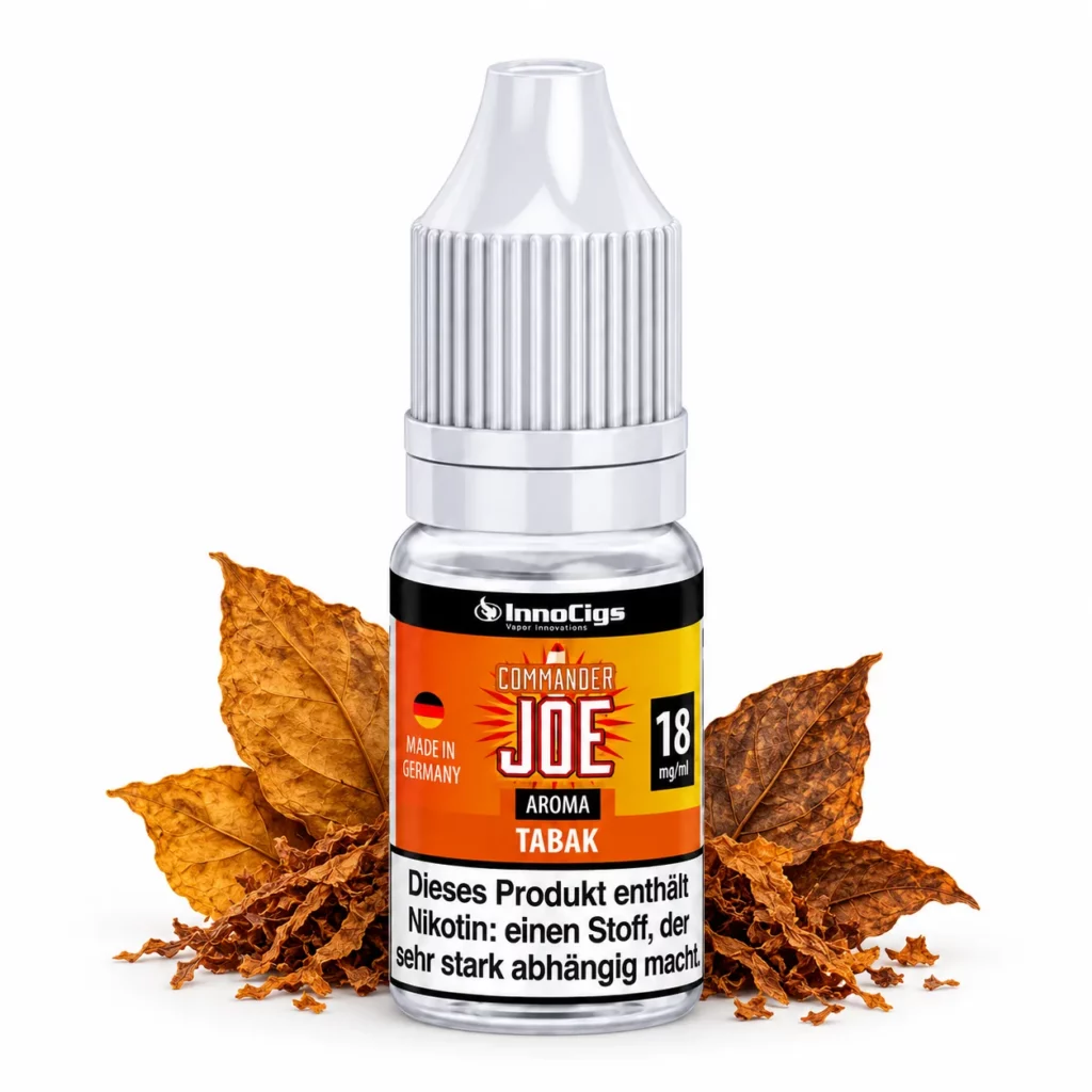 InnoCigs Commander Joe Tabak Nikotinsalz Liquid 10 ml 18 mg