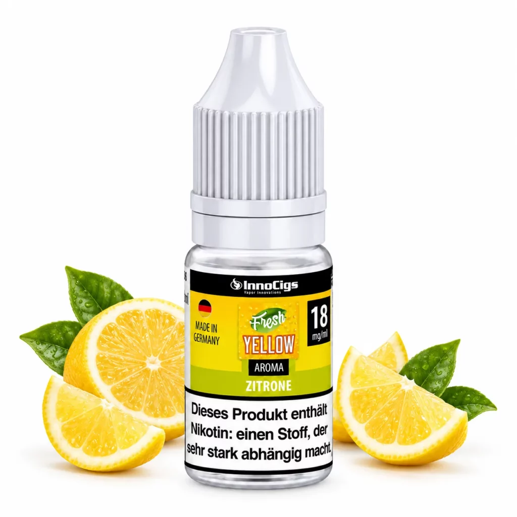 InnoCigs Fresh Yellow Zitrone Nikotinsalz Liquid 10 ml 18 mg