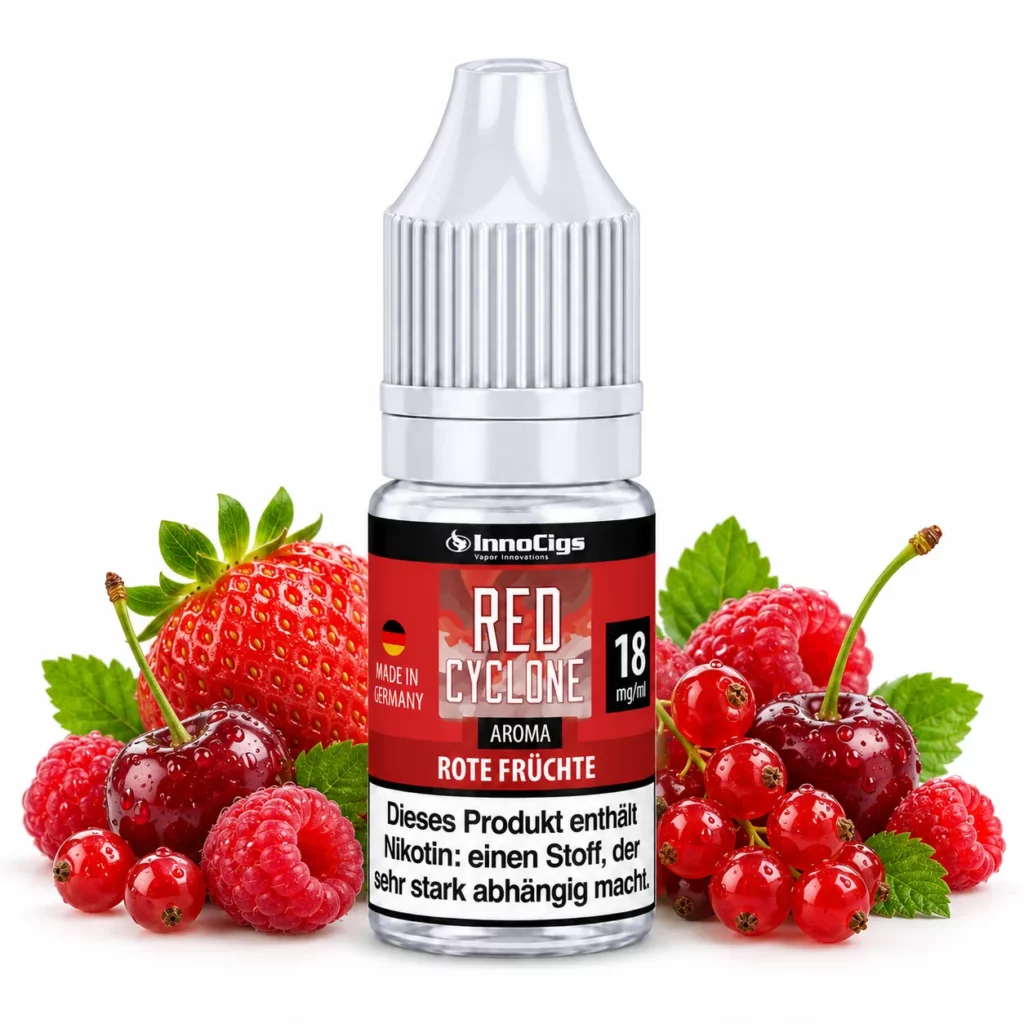 InnoCigs Red Cyclone Rote Fruechte Nikotinsalz Liquid 10 ml 18 mg