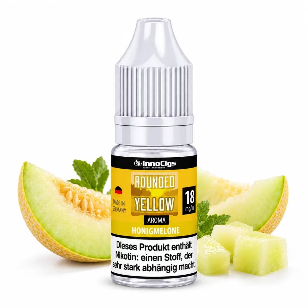 InnoCigs Rounded Yellow Honigmelone Nikotinsalz Liquid 10 ml 18 mg