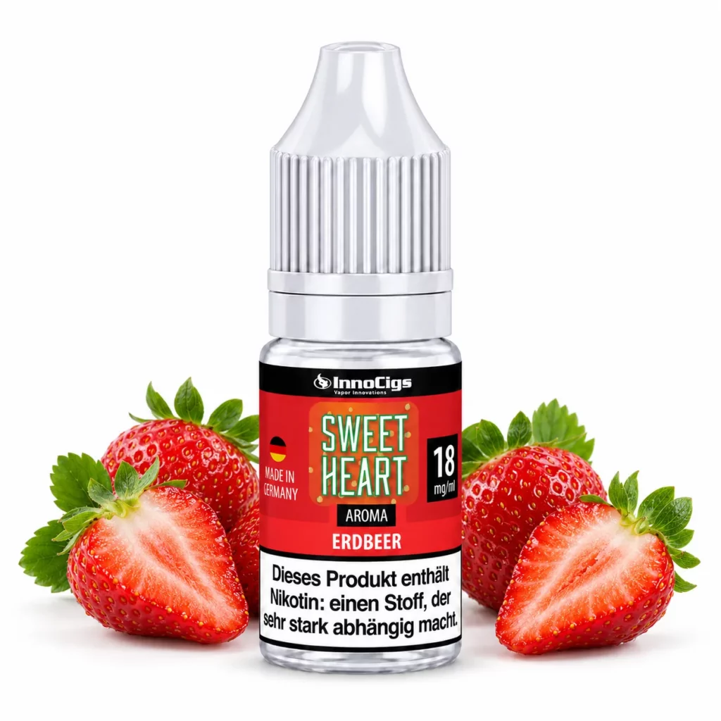 InnoCigs Sweet Heart Erdbeere Nikotinsalz Liquid 10 ml 18 mg