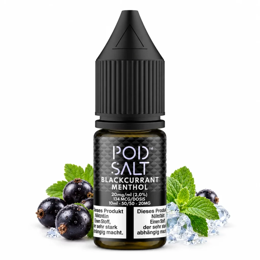 Pod Salt Blackcurrant Menthol 10 ml 20 mg