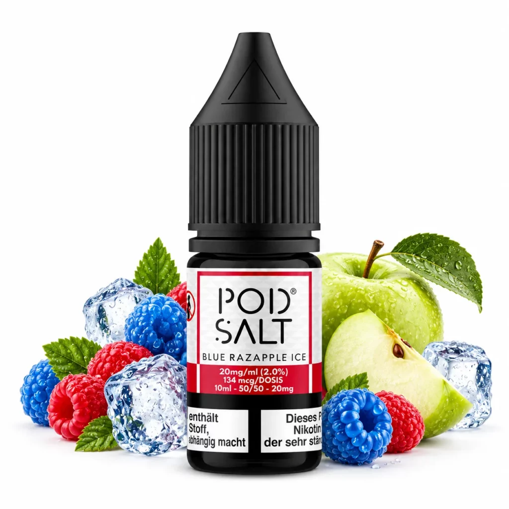 Pod Salt Fusion Blue Razapple Ice Nic Salt 10 ml 20 mg