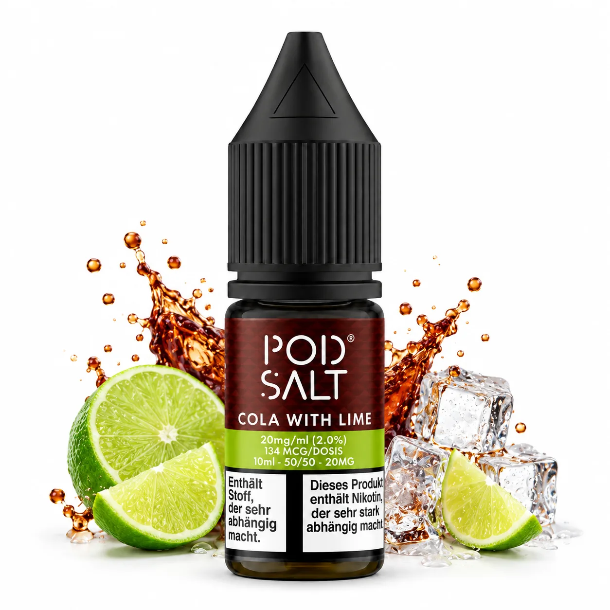 Pod Salt Fusion Cola with Lime Nic Salt 10 ml 20 mg Pod Salt Fusion Cola with Lime Nic Salt 10 ml 20 mg