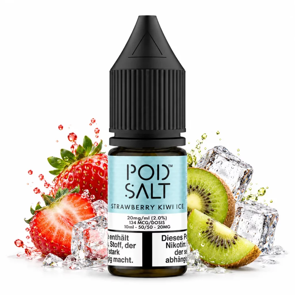 Pod Salt Fusion Strawberry Kiwi Ice Nic Salt 10 ml 20 mg