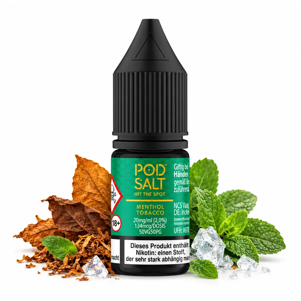 Pod Salt Origin Menthol Tobacco Nic Salt 10 ml 20 mg Pod Salt Origin Menthol Tobacco Nic Salt 10 ml 20 mg