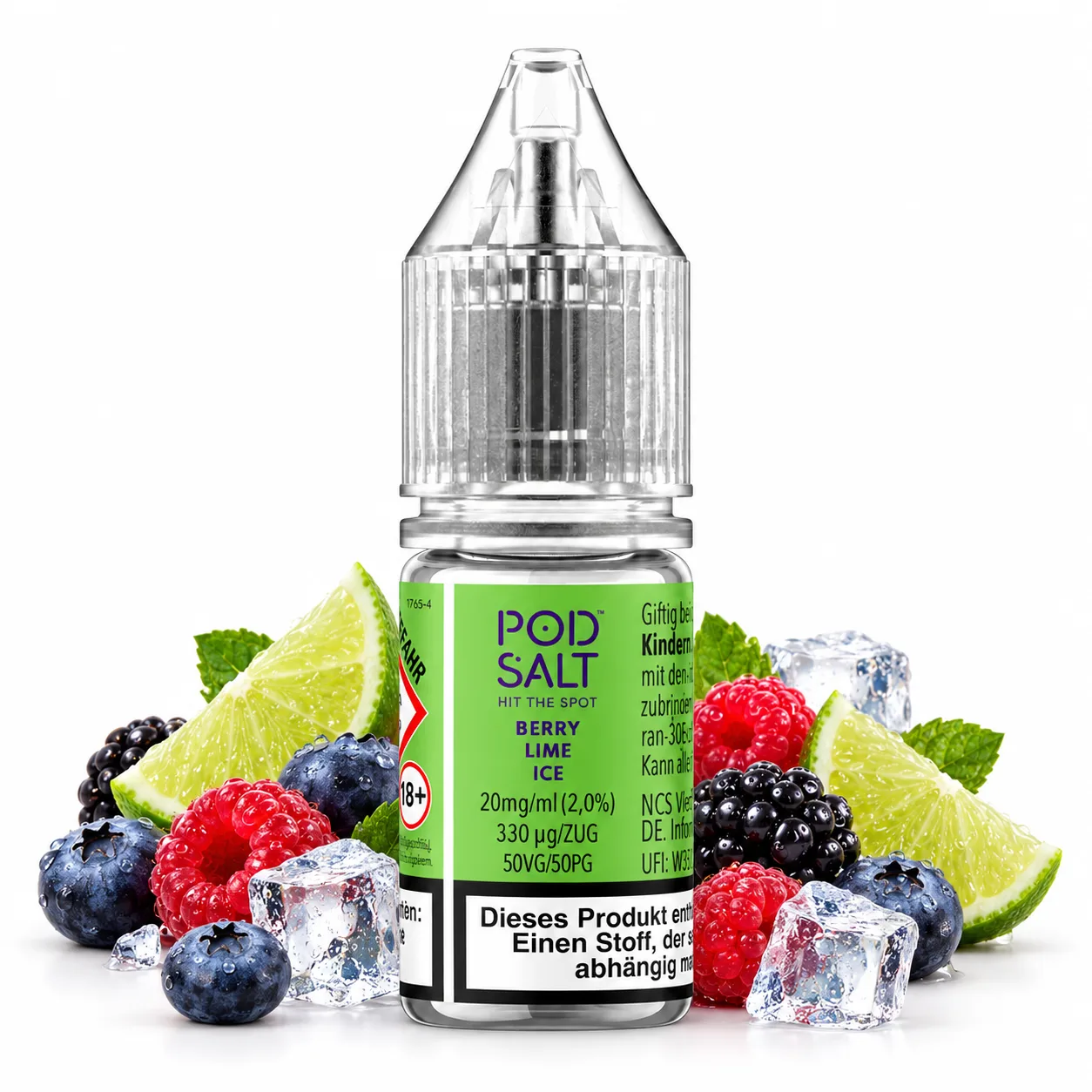 Pod Salt X Berry Lime Ice Nic Salt 10 ml 20 mg Pod Salt X Berry Lime Ice Nic Salt 10 ml 20 mg
