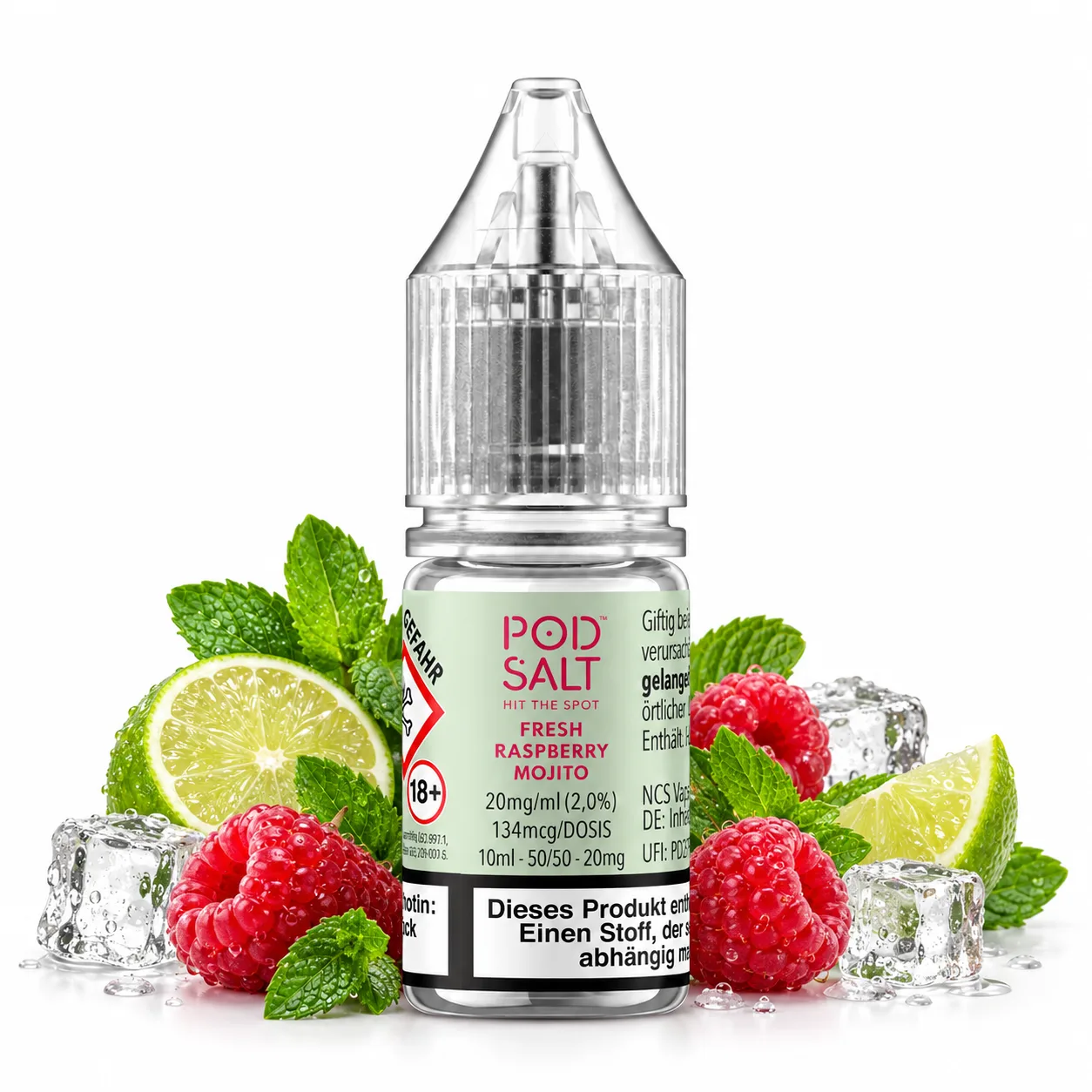 Pod Salt X Fresh Raspberry Mojito Nic Salt 10 ml 20 mg Pod Salt X Fresh Raspberry Mojito Nic Salt 10 ml 20 mg