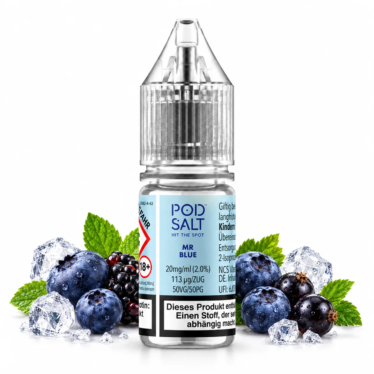 Pod Salt X Mr Blue Nic Salt 10 ml 20 mg Pod Salt X Mr Blue Nic Salt 10 ml 20 mg