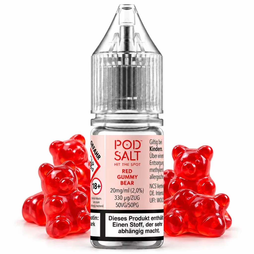Pod Salt X Red Gummy Bear Nic Salt 10 ml 20 mg