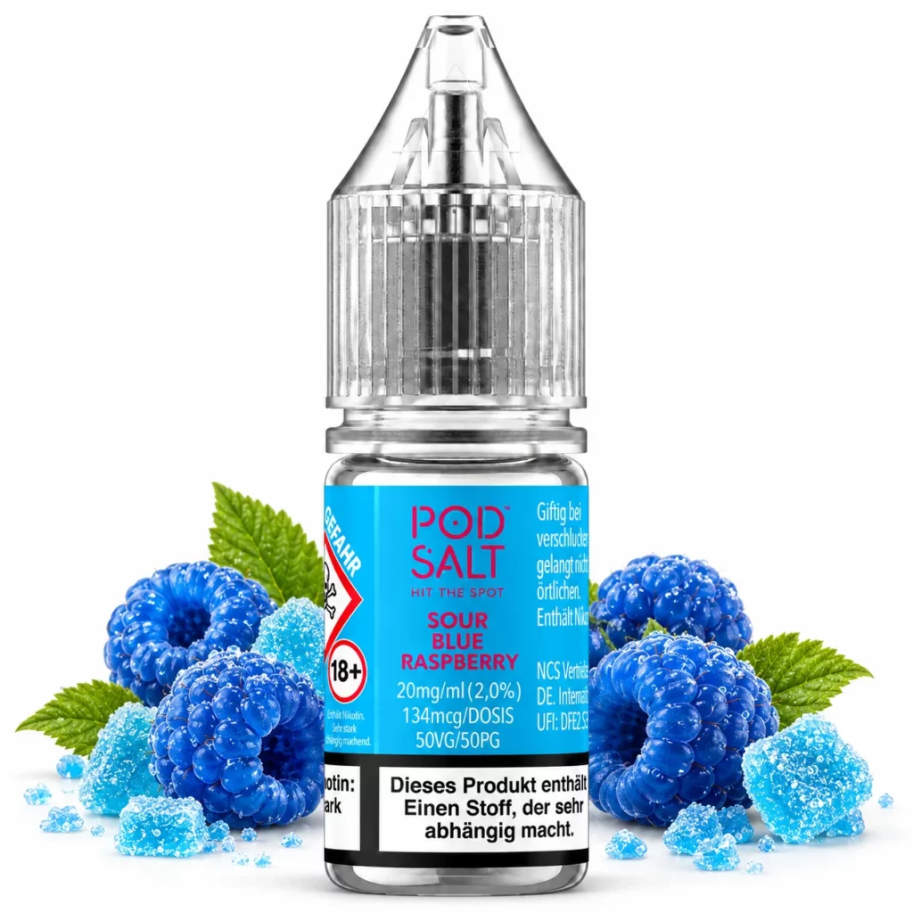Pod Salt X Sour Blue Raspberry Nic Salt 10 ml 20 mg
