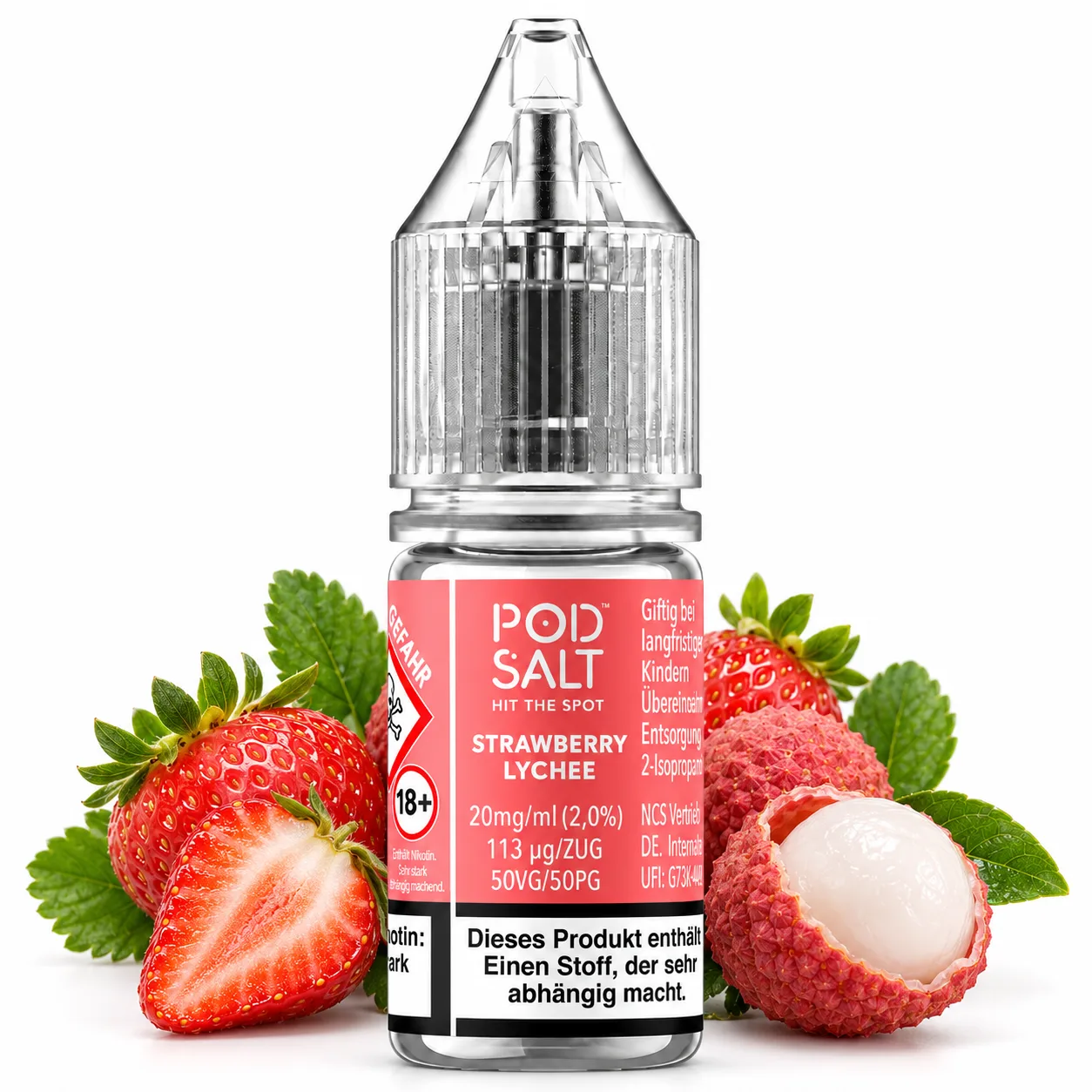 Pod Salt X Strawberry Lychee Nic Salt 10 ml 20 mg Pod Salt X Strawberry Lychee Nic Salt 10 ml 20 mg