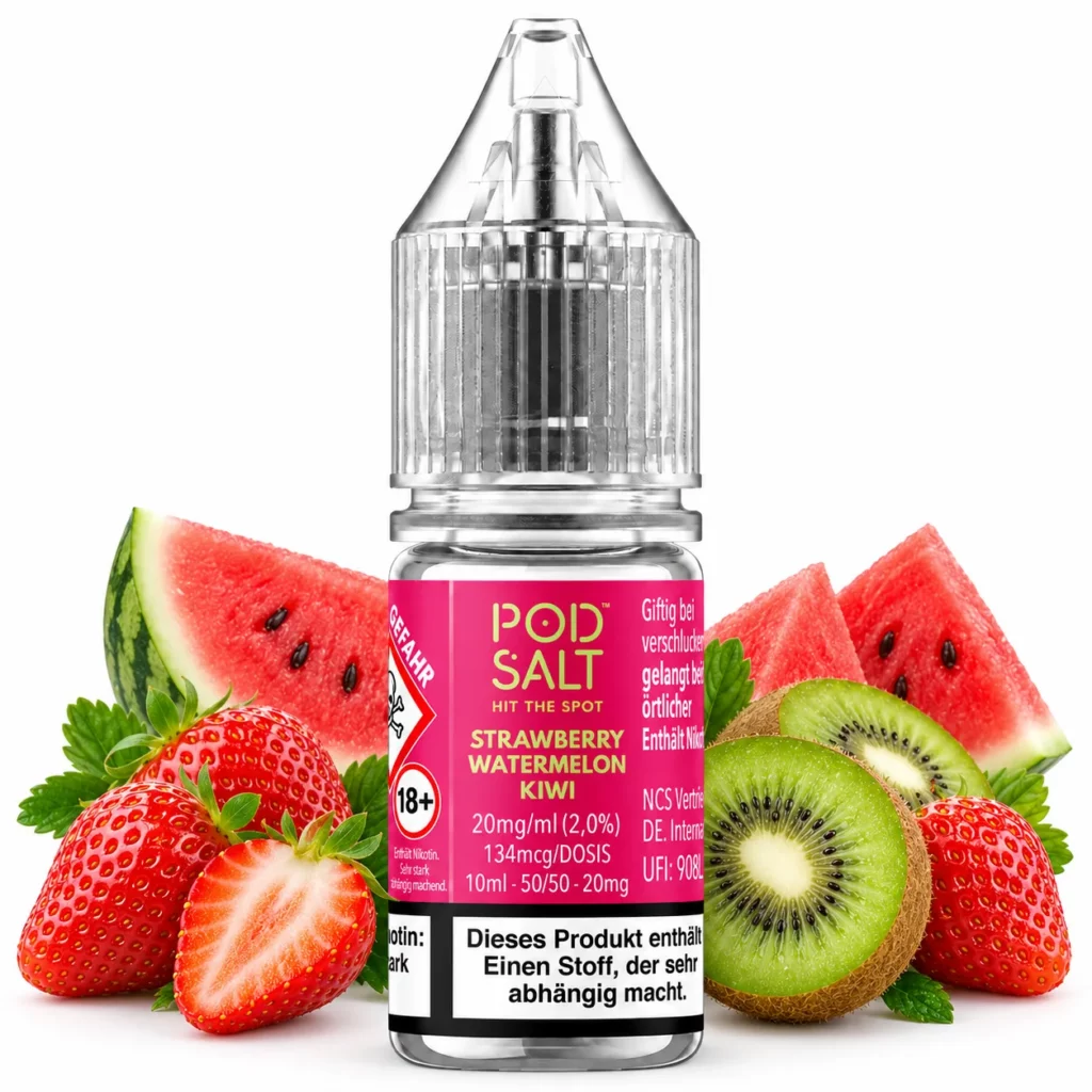 Pod Salt X Strawberry Watermelon Kiwi Nic Salt 10 ml 20 mg