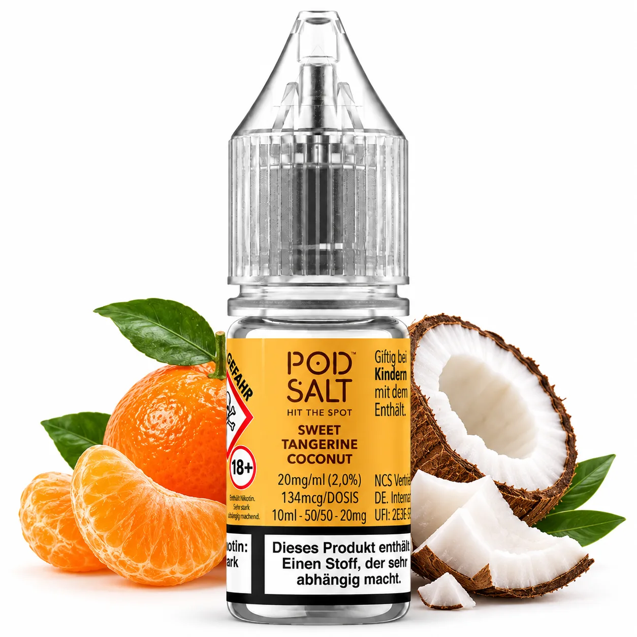 Pod Salt X Sweet Tangerine Coconut Nic Salt 10 ml 20 mg Pod Salt X Sweet Tangerine Coconut Nic Salt 10 ml 20 mg