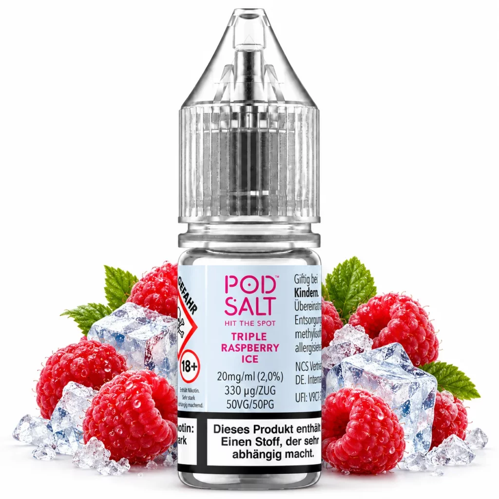 Pod Salt X Triple Raspberry Ice Nic Salt 10 ml 20 mg