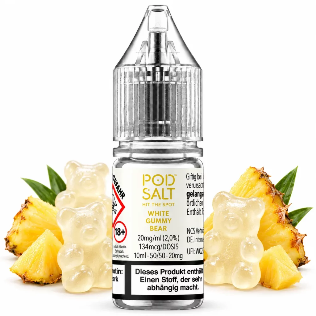 Pod Salt X White Gummy Bear Nic Salt 10 ml 20 mg