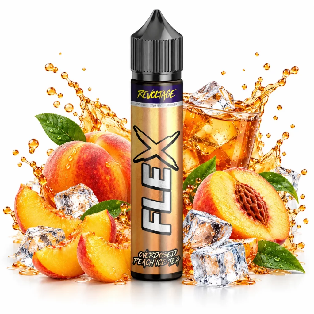 Revoltage FLEX Overdosed Peach Ice Tea Longfill Aroma 7 ml
