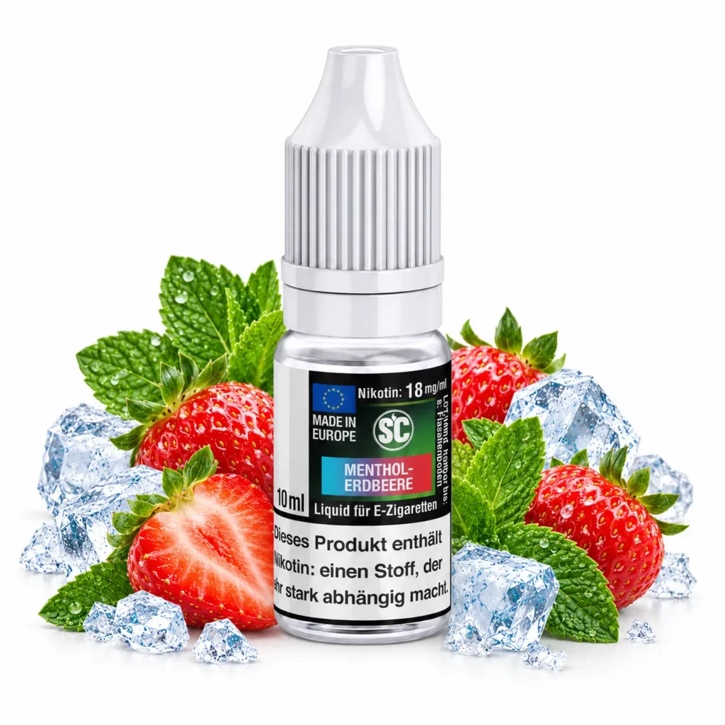 SC Menthol Erdbeere Liquid 10 ml 18 mg