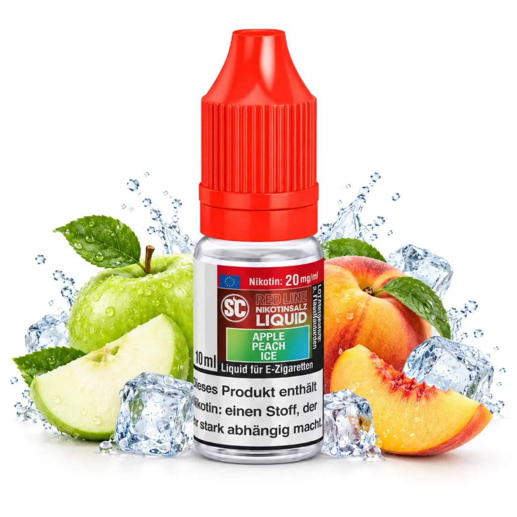 SC Red Line Apple Peach Ice Nic Salt 10 ml 20 mg