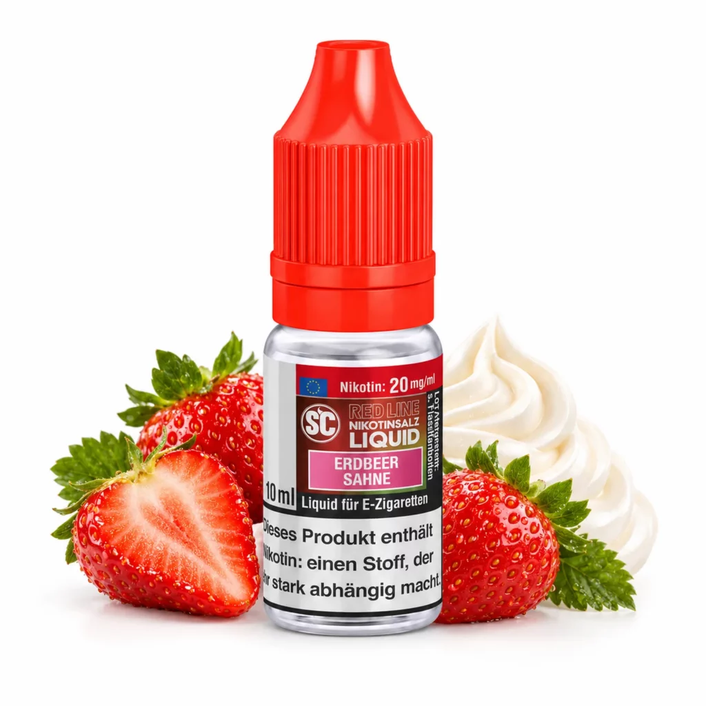 SC Red Line Erdbeer Sahne Nic Salt 10 ml 20 mg