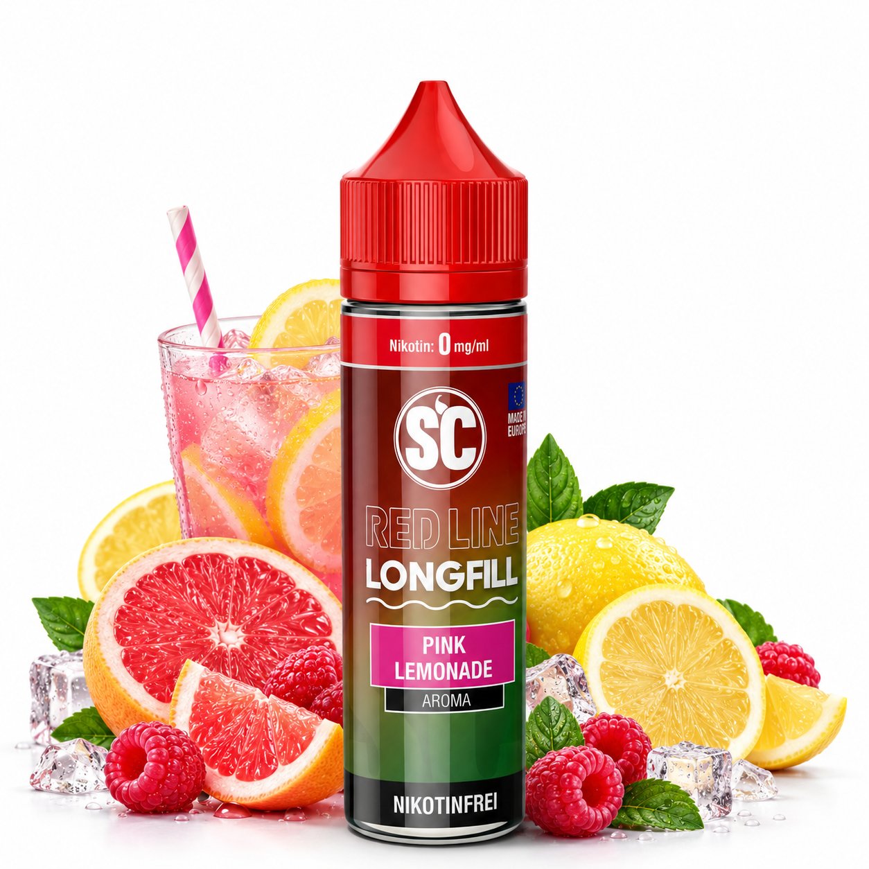 SC Red Line Pink Lemonade Longfill Aroma 10 ml SC Red Line Pink Lemonade Longfill Aroma 10 ml