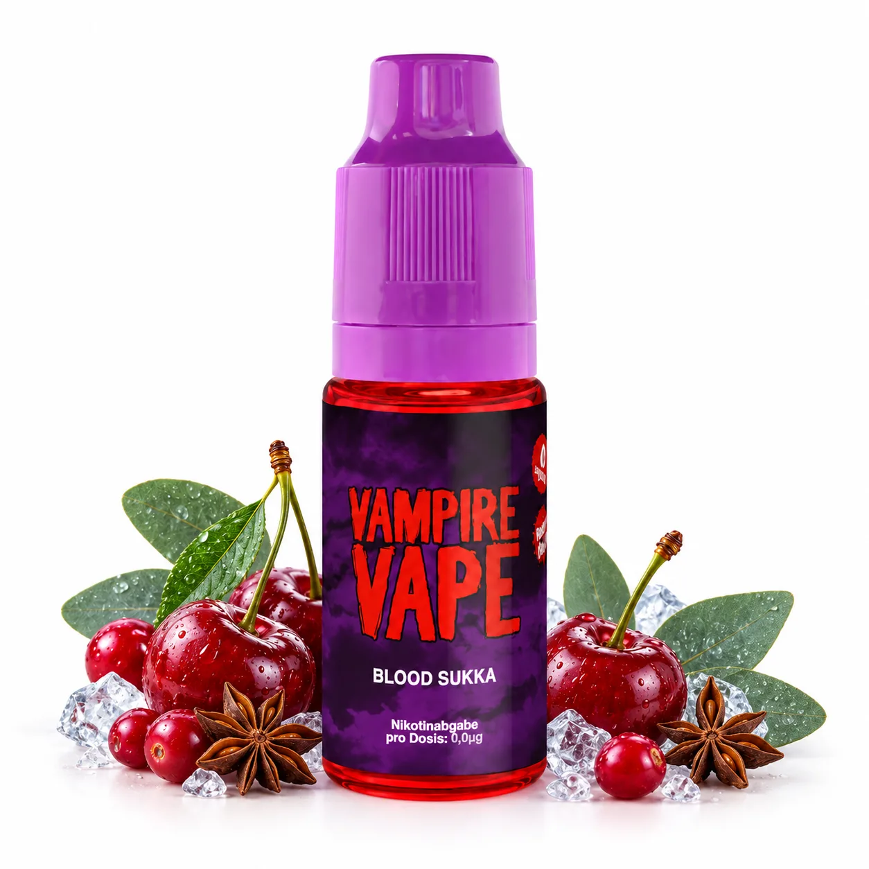 Vampire Vape Blood Sukka Liquid 10 ml 0 mg Vampire Vape Blood Sukka Liquid 10 ml 0 mg